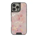 Golden Coral - Pink iPhone 16 Pro Case, Elite Dark (MagSafe) / Silver