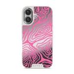 Pink Shores - iPhone 16 Case, Elite Mirror Light (MagSafe) / Silver