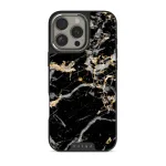 Make A Wish - Gold Marble iPhone 16 Pro Max Case, Elite Dark (MagSafe) / Silver