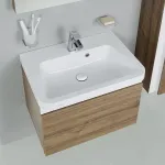 Valatud kraanikauss Ravak 10&deg;, sirge, 55 cm, &uuml;levalavusega
