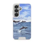 Retro Splash - Samsung Galaxy S25 Plus Case, Elite Light (Magnetic) / Silver
