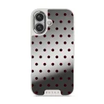 Red Velvet - iPhone 16 Case, Elite Mirror Light (MagSafe) / Silver