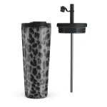 Noir - Travel Mug, 700 ml / Flap & Straw Set