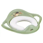 Seat cover on toilet - SOFT - FOREST BUDDY - HEDGEHOG - GREEN