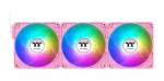 "120mm Thermaltake CT120 EX ARGB Sync PC Cooling Fan Pink 3 Pack"