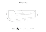 Sofa, "Siena", 3 Seats, 232x92x69 Made in Europe