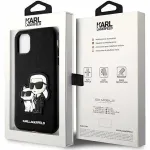 "PU Saffiano Karl and Choupette NFT Case iPhone 11" Black