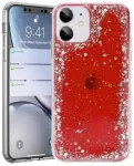 "Glue Glitter Back Case Galaxy A32 5G" Red