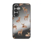 Bambi - Samsung Galaxy S25 Case, Elite Mirror Dark (Magnetic) / Silver