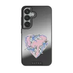 Follow Me - Samsung Galaxy S25 Case, Elite Mirror Dark (Magnetic) / Silver