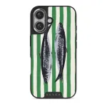 Sardinhas - iPhone 16 Plus Case, Elite Dark (MagSafe) / Silver