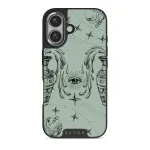 Aquarius - iPhone 16 Plus Case, Elite Dark (MagSafe) / Silver / Turquoise