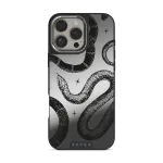 Poison - iPhone 16 Pro Max Case, Elite Mirror Dark (MagSafe) / Silver