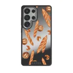 No Crumbs - Samsung Galaxy S25 Ultra Case, Elite Mirror Dark (Magnetic) / Silver