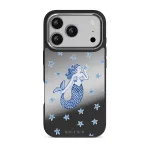 Salty Kiss - iPhone 17 Pro Case, Elite Mirror Dark (MagSafe) / Silver