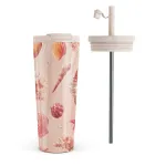 Seashells - Travel Mug, 700 ml / Flap & Straw Set