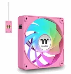 "140mm Thermaltake CT140 EX ARGB Sync PC Cooling Fan Pink 3 Pack"