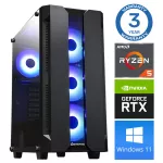 INTOP Ryzen 5 3600 32GB 1TB SSD M.2 NVME+2TB RTX3050 6GB WIN11