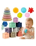 WOOPIE BABY Soft Sensory Blocks Teethers 23 pcs.