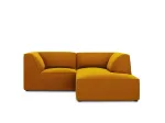 Velvet Modular Right Corner Sofa, "Siena", 3 Seats, 186x180x69 Made in Europe