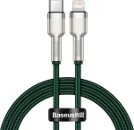 &bdquo;Baseus&ldquo; USB-C &ndash; Lightning-kaabel, 1 m, roheline (baseus_20210316152823)