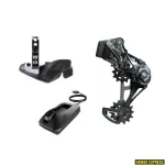 Pavarų grupė SRAM X01 Eagle AXS Upgrade Kit Lunar (Rear Der wBattery and Battery Protector, Rocker Paddle Controller wClamp, Charger/Cord, Chain Gap Tool)