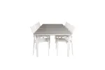 Levels Table 229/310 - White/Grey - Santorini Arm Chair (Stackable) - White Alu / White Textilene 6