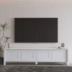 TV-alus, Hanah Home, valge, 160 x 45 x 35