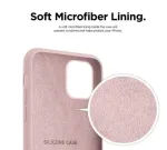"Soft Silicone Case iPhone 15 Pro Max" Powder Pink
