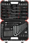 Gedore Red Torx screwing tool set, 1/4 "+ 1/2", 75-Piece Tool Set (red