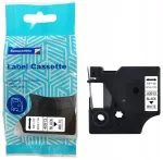 &bdquo;Dymo&ldquo; kleeplint DYMO D1 40913 9 mm x 7 m S0720680, must valgel taustal, asendus