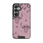 Taurus - Samsung Galaxy S25 Plus Case, Elite Dark (Magnetic) / Silver / Pink
