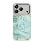 Uluwatu Waves - Teal iPhone 17 Pro Case, Elite Light (MagSafe) / Silver
