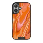 Retro Glow - iPhone 16 Plus Case, Elite Dark (MagSafe) / Silver