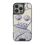 Marine Muse - iPhone 16 Pro Case, Elite Dark (MagSafe) / Silver