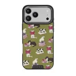 Curious Cat - iPhone 17 Pro Max Case, Elite Dark (MagSafe) / Silver