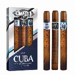 SET CUBA ORIGINAL Trio II Shadow EDT spray 35ml + Winner EDT spray 35ml + Prestige Black EDT spray 35ml