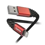 Cable Hama "Extreme" USB-A/Lightning 1.5m, Black/Red