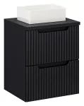 50 cm m&ouml;&ouml;blikomplekt koos lauaplaadiga ja lauaplaadile paigaldatava valamuga &bdquo;Gaja set-nob b black 50 cm s un gaja 35&ldquo;