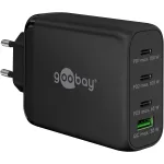 &bdquo;Goobay 65555&ldquo; 100 W USB-C PD GaN mitme pordiga kiirlaadija, must