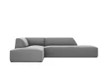 Velvet Modular Left Corner Sofa, "Siena", 4 Seats, 273x180x69 Made in Europe