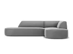 Velvet Modular Right Corner Sofa, "Siena", 4 Seats, 273x180x69 Made in Europe