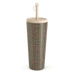 Favorite Coat - Plaid Travel Mug, 700 ml / Straw