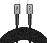 &bdquo;Tech-Protect&ldquo; USB-C &ndash; USB-C-kaabel, 3 m, hall (5906302380848)