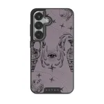 Aquarius - Samsung Galaxy S25 Plus Case, Elite Dark (Magnetic) / Silver / Purple