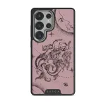 Virgo - Samsung Galaxy S25 Ultra Case, Elite Dark (Magnetic) / Silver / Pink