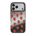 Strawberry Girl - iPhone 17 Pro Max Case, Elite Mirror Dark (MagSafe) / Silver