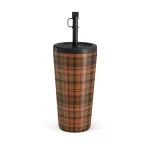 Autumn Plaid - Travel Mug, 500 ml / Straw