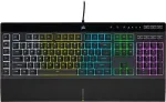 Klaviatuur Corsair K55 RGB PRO EN, must