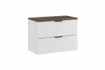Comad Adel White riputatav vannitoakapp t&ouml;&ouml;pinnaga, 80 cm, valge